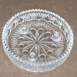 NiB Vtg Princess House Lead Crystal Taper Candle Holder #830